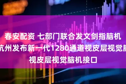 春安配资 七部门联合发文剑指脑机接口！杭州发布新一代1280通道视皮层视觉脑机接口